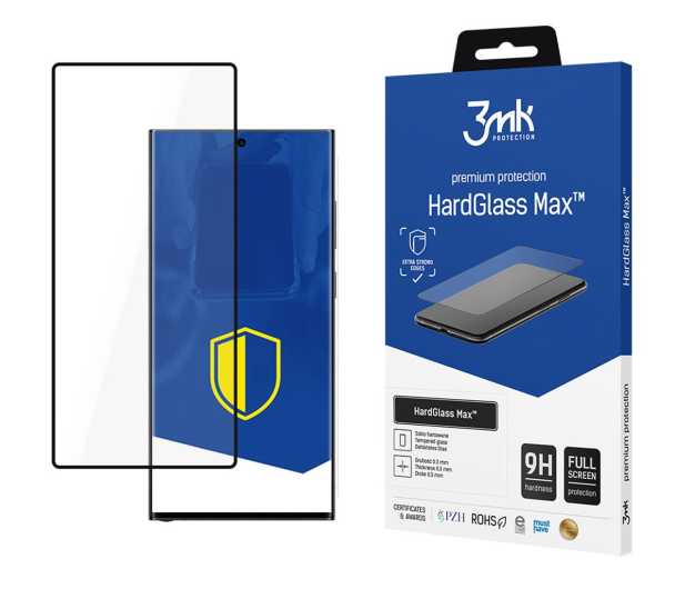 3MK HardGlass Max do Samsung Galaxy S24 Ultra 5903108547154 - 1212075 - zdjęcie